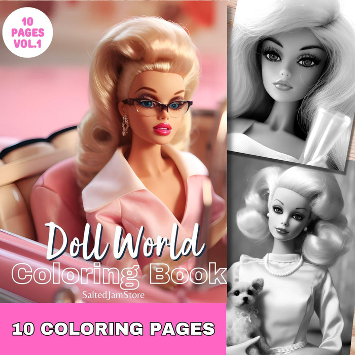 Fashion girl gift, printable adult grayscale colouring book, grayscale, gift for bestie, coloring in pages instant digital download pdf