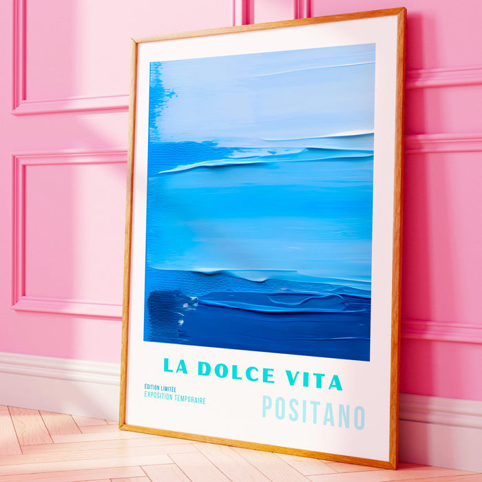 Blue abstract painting, printable set of 3, maximalist art, digital print,  blue gallery wall art print, coastal decor, bright art