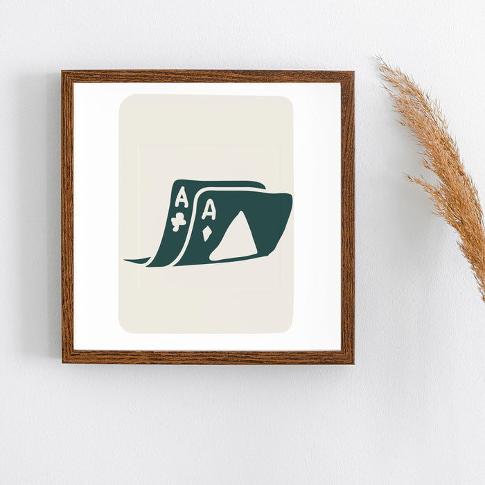 12.5" x 12.5" green and beige neutral poster, trendy retro wall art, set of 9,trendy aesthetic print,lucky you poster,boho digital art