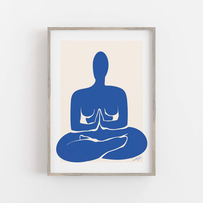 Yoga print, yoga poses art, yoga art wall hanging, chakra yoga asanas spiritual decor, yoga gifts, yogi gift