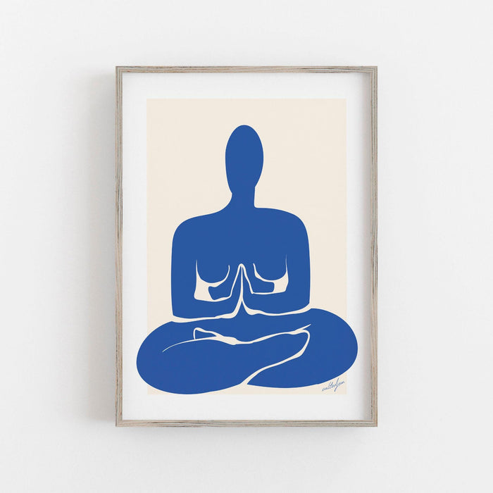 Yoga print, yoga poses art, yoga art wall hanging, chakra yoga asanas spiritual decor, yoga gifts, yogi gift