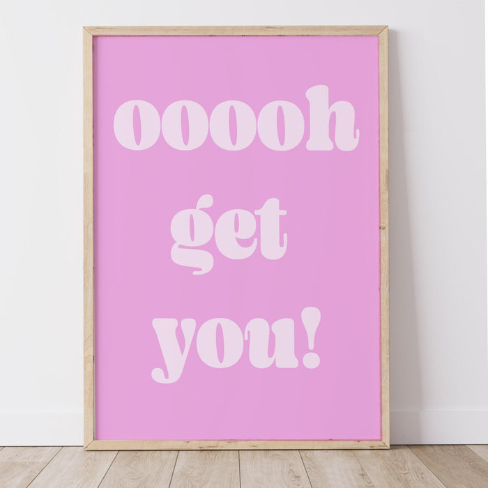 Trendy retro wall art, fashion girl fun wall decor, pinkwall art, maximalist aesthetic print funny art, minimalist, digital download
