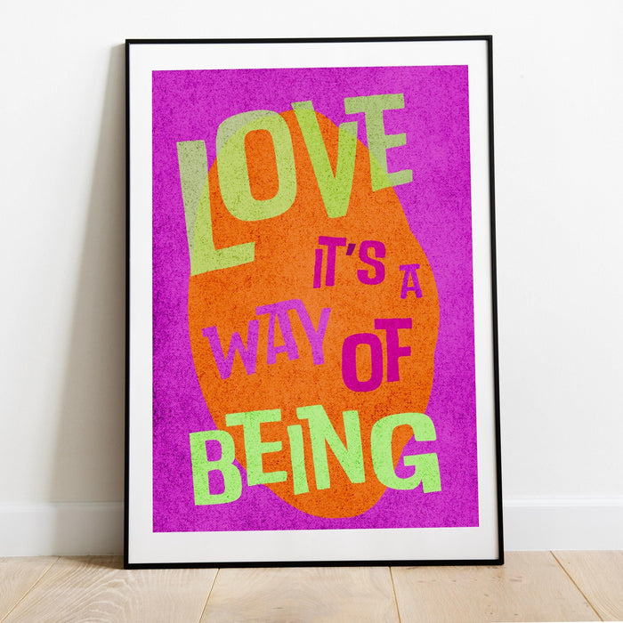 Trendy retro wall art | retro trendy aesthetic print | pink poster | trendy art | typographic wall art | maximalist vivid printable download