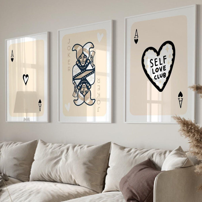 Trendy retro wall art set of 9, retro trendy aesthetic print, black and beige poster, lucky you poster, trendy wall art, funny art, digital,