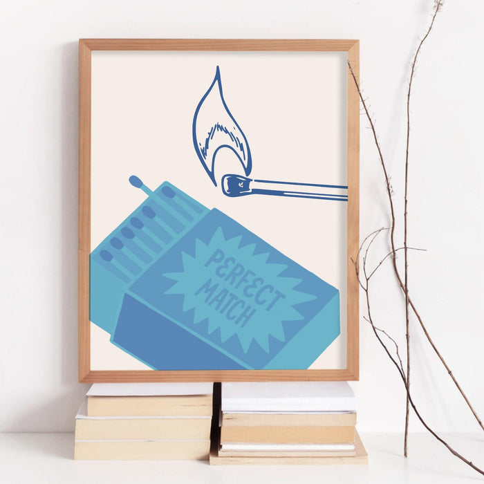 Trendy retro wall art set of 6,retro trendy aesthetic print,lucky you poster,blue print,trendy wall art,funny art, minimalist, digital art