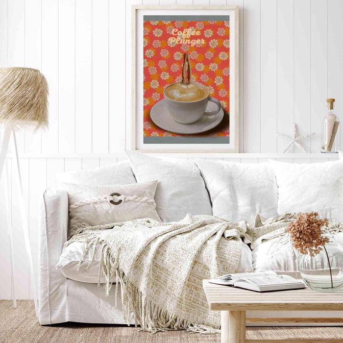 Retro art, coffee print, coffee poster, coffee wall art, coffee gifts, coffee lovers gift, syfi,retro decor