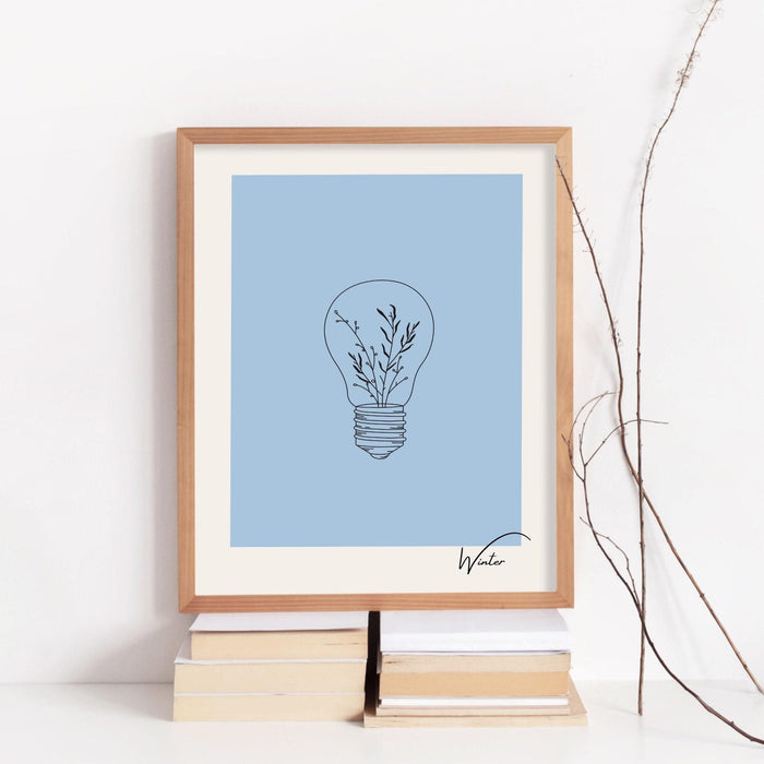 Pink wall art set of 4 seasons, botanical wall decor, plant wall art, botanical art, gift for mum, flower print, pastel prints, line art