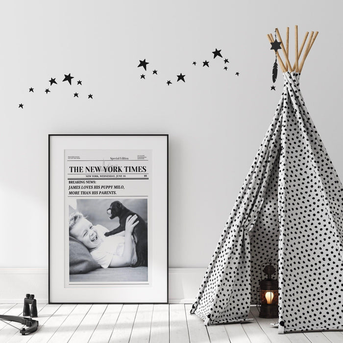 Newspaper print customized personal gift custom engagement gift for friend gift for daughter trendy newspaper print instant digital download