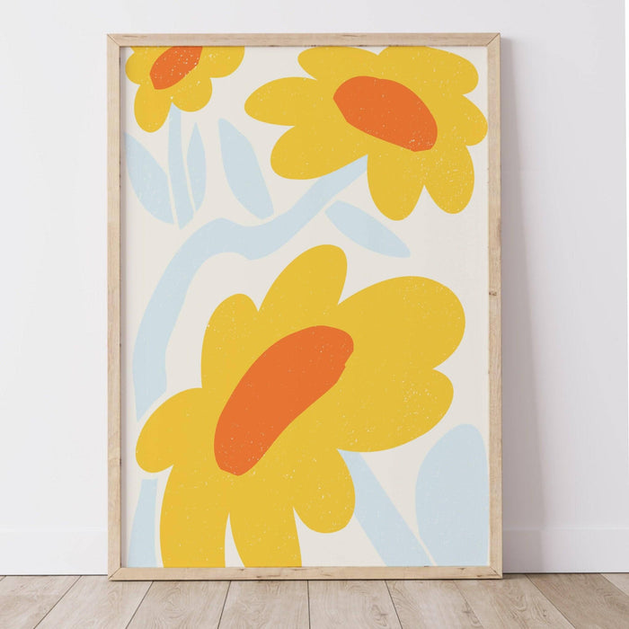 Gallery wall set of 3 prints,picasso print, flower market print,yayoi kusama poster,matisse cut out,trendy wall art,digital download,orange