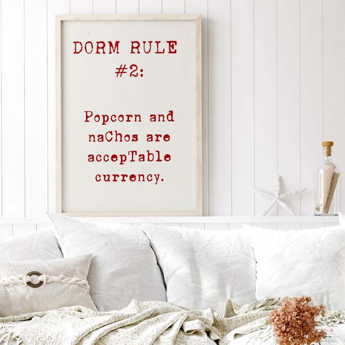 Funny college poster trendy retro print red wall art digital artwork printable aesthetic dorm room graduation gift for him digital download