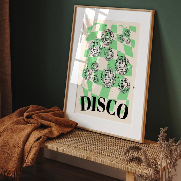 Fashion girl print | disco print | girls drinking print | fashion wall art | stylish wall art | black and white art | funky prints