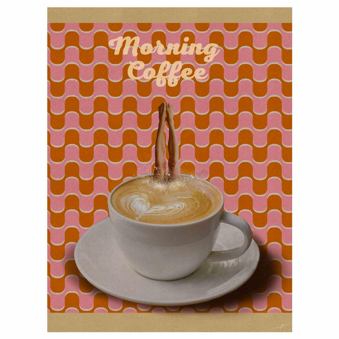 Coffee print, drink poster, modern kitchen decor, retro poster, pop art, kitchen art, exhibition poster, illustration, coffee lover