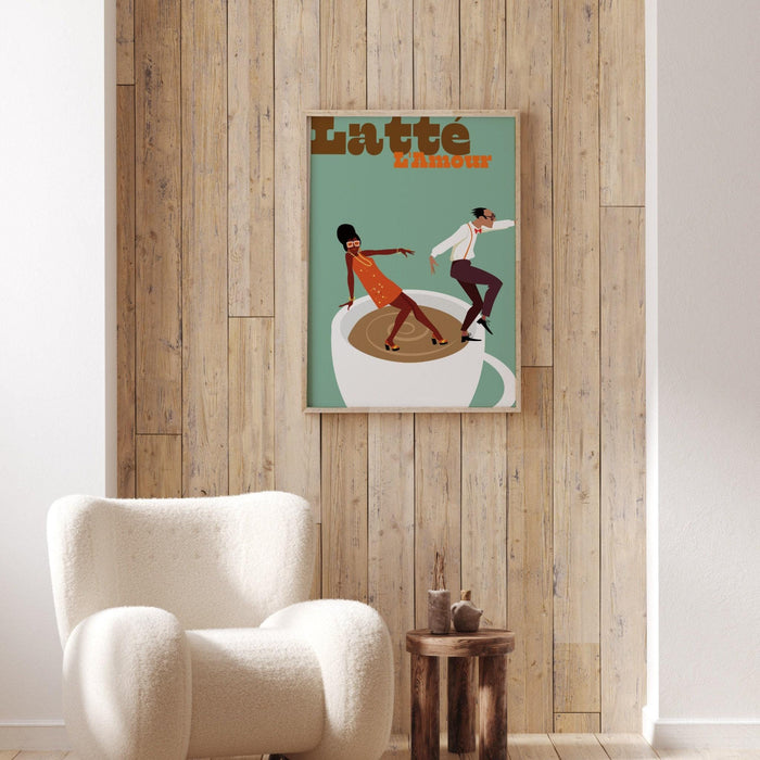 Coffee poster| printable wall art, modern minimalist food print for the kitchen, bar, or living room | instant download