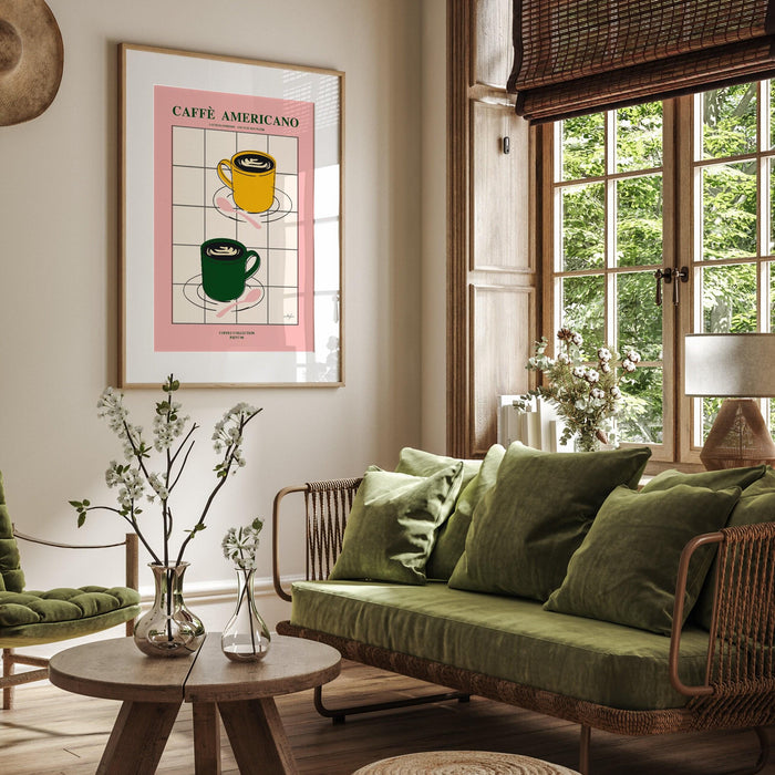 Coffee poster| printable wall art, modern minimalist food print for the kitchen, bar, or living room | instant download