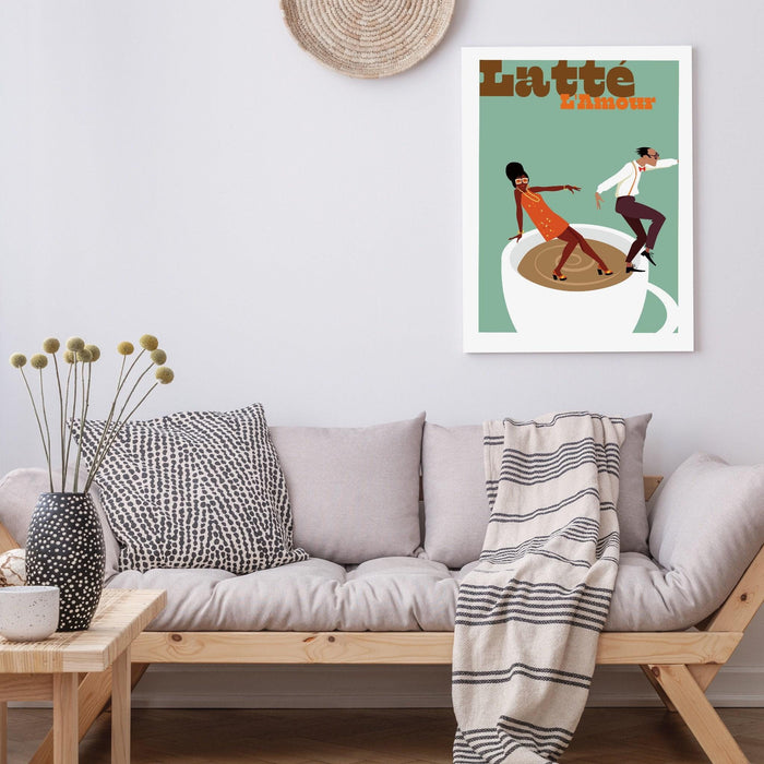 Coffee poster| printable wall art, modern minimalist food print for the kitchen, bar, or living room | instant download