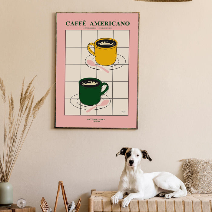 Coffee poster| printable wall art, modern minimalist food print for the kitchen, bar, or living room | instant download