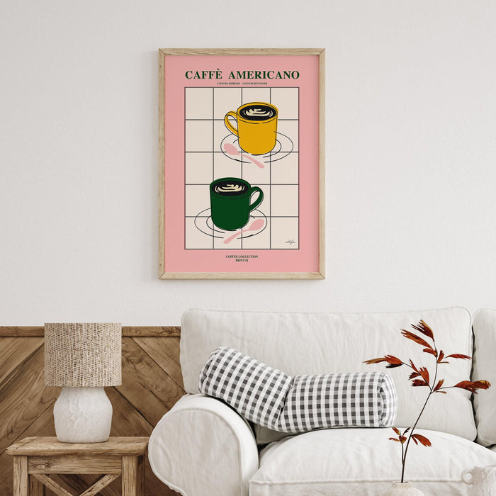 Coffee poster| printable wall art, modern minimalist food print for the kitchen, bar, or living room | instant download