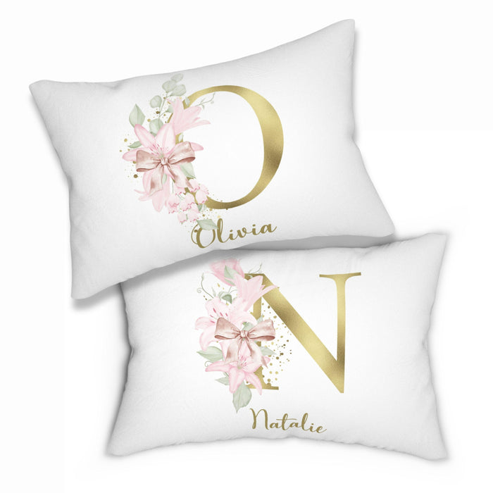 Monogrammed Custom Name Pillow Personalized Pillowcaes Baby Shower Gift Newborn Gift New Mom Gift Baby Gift Idea Satin Pillow Case