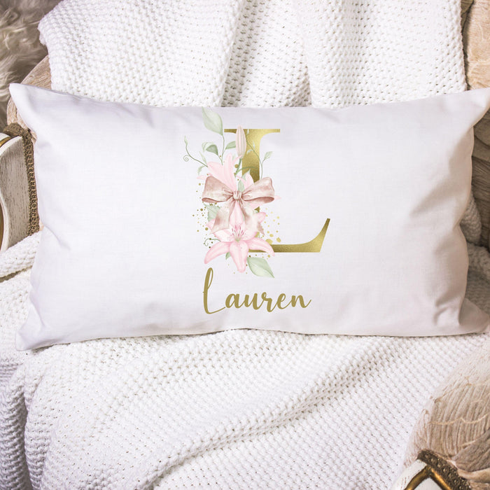 Monogrammed Custom Name Pillow Personalized Pillowcaes Baby Shower Gift Newborn Gift New Mom Gift Baby Gift Idea Satin Pillow Case
