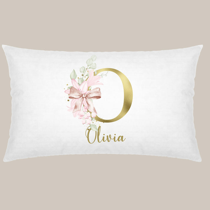Monogrammed Custom Name Pillow Personalized Pillowcaes Baby Shower Gift Newborn Gift New Mom Gift Baby Gift Idea Satin Pillow Case