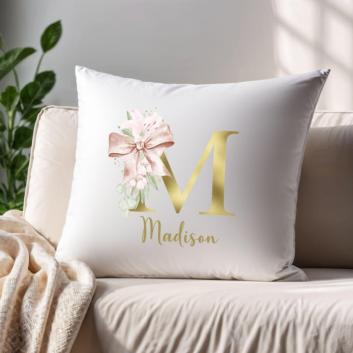 Monogrammed Custom Name Pillow Personalized Pillowcaes Baby Shower Gift Newborn Gift New Mom Gift Baby Gift Idea Satin Pillow Case