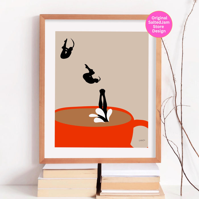 Coffee Print Kitchen Art Drinks Poster Modern Kitchen Decor Retro Prints Pop Art Kitchen Wall Art Trendy Poster Coffee Lover Gift digital