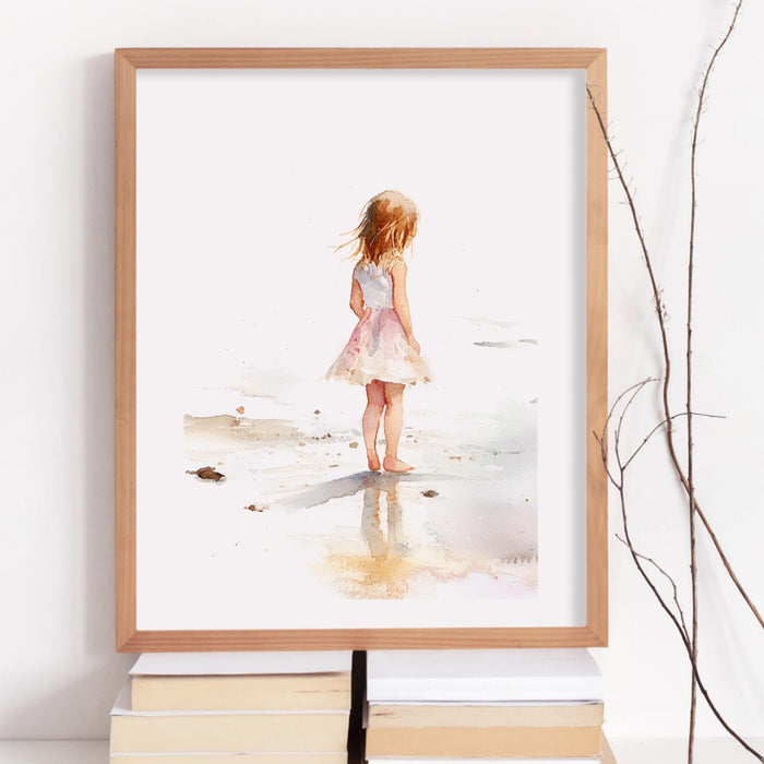 Coastal Granddaughter Print Coastal Muted Beige Above Bed Wall Art Beach Decor Aesthetic Beach House Prints Summer Set of 3 Digital Art