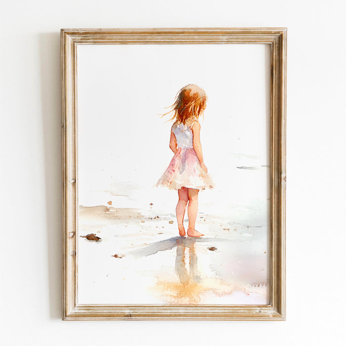 Coastal Granddaughter Print Coastal Muted Beige Above Bed Wall Art Beach Decor Aesthetic Beach House Prints Summer Set of 3 Digital Art