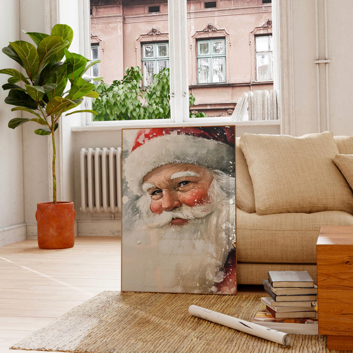 Vintage Christmas Prints Santa Vintage Painting Traditional Christmas Printable Art Christmas Prints Cosy Christmas Printables Digital Print