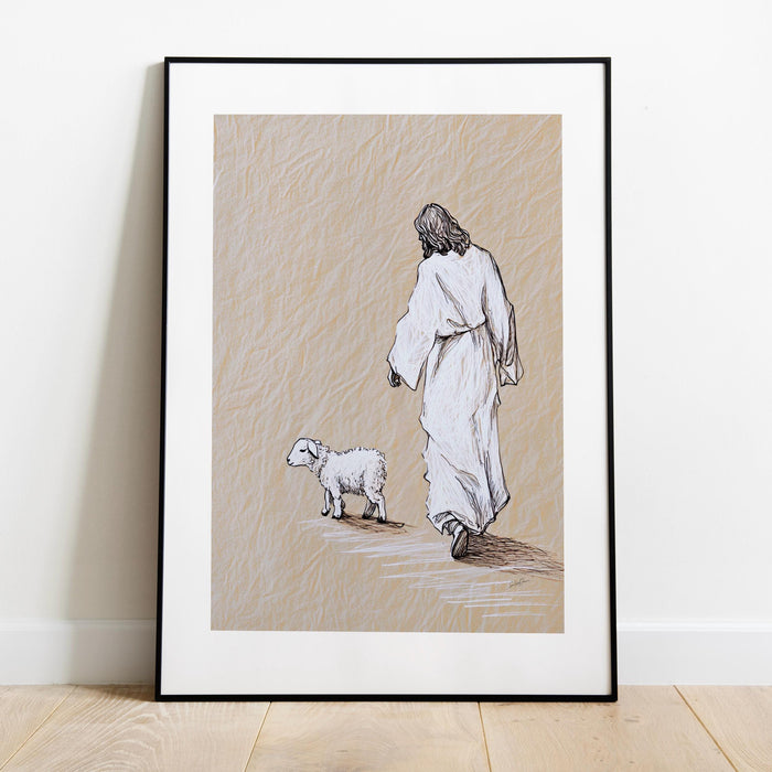 Jesus Leaves The 99 Christian Wall Art Printable Jesus Art Poster Bible Verse Christian Scripture Pastor Gift Jesus Print Digital Download