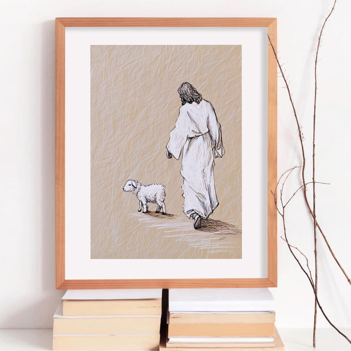 Jesus Leaves The 99 Christian Wall Art Printable Jesus Art Poster Bible Verse Christian Scripture Pastor Gift Jesus Print Digital Download