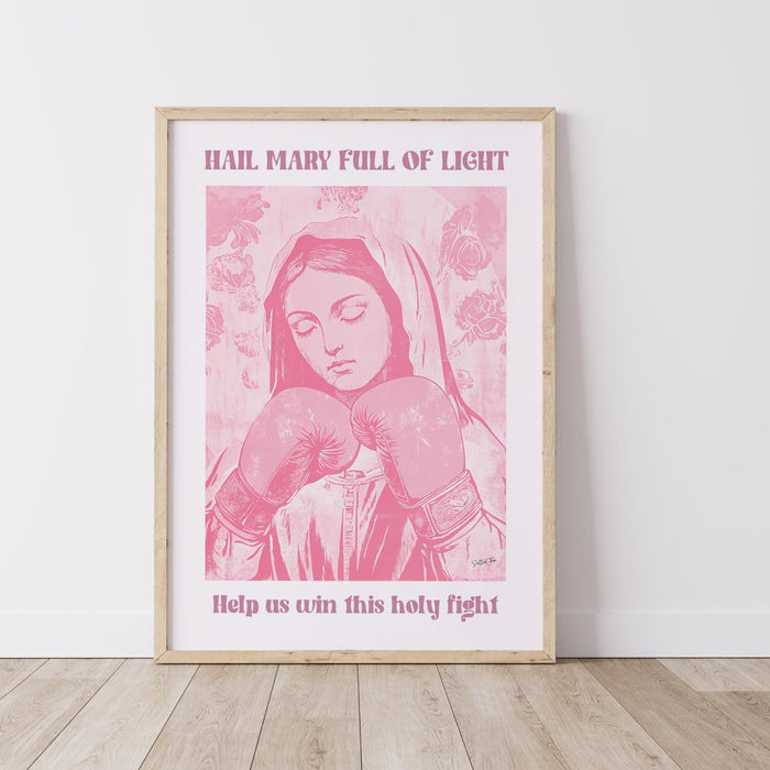 Trendy Pink Modern Christian Art Daughter Gift Bible Poster Religious Wall Art Catholic Funny Meme Inspirational Print Jesus Printable Art