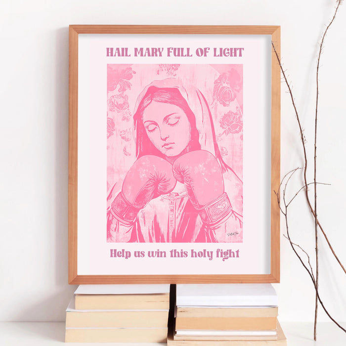Trendy Pink Modern Christian Art Daughter Gift Bible Poster Religious Wall Art Catholic Funny Meme Inspirational Print Jesus Printable Art