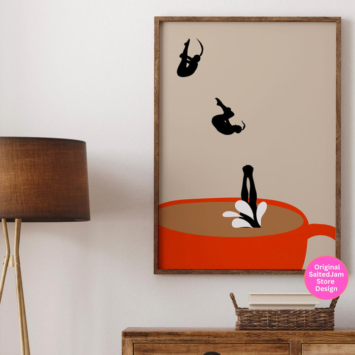 Coffee Print Kitchen Art Drinks Poster Modern Kitchen Decor Retro Prints Pop Art Kitchen Wall Art Trendy Poster Coffee Lover Gift digital