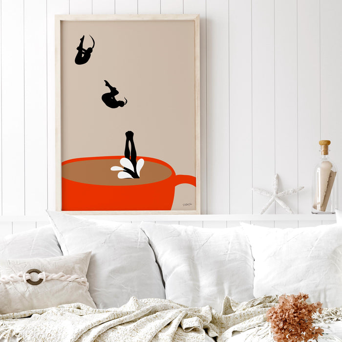 Coffee Print Kitchen Art Drinks Poster Modern Kitchen Decor Retro Prints Pop Art Kitchen Wall Art Trendy Poster Coffee Lover Gift digital