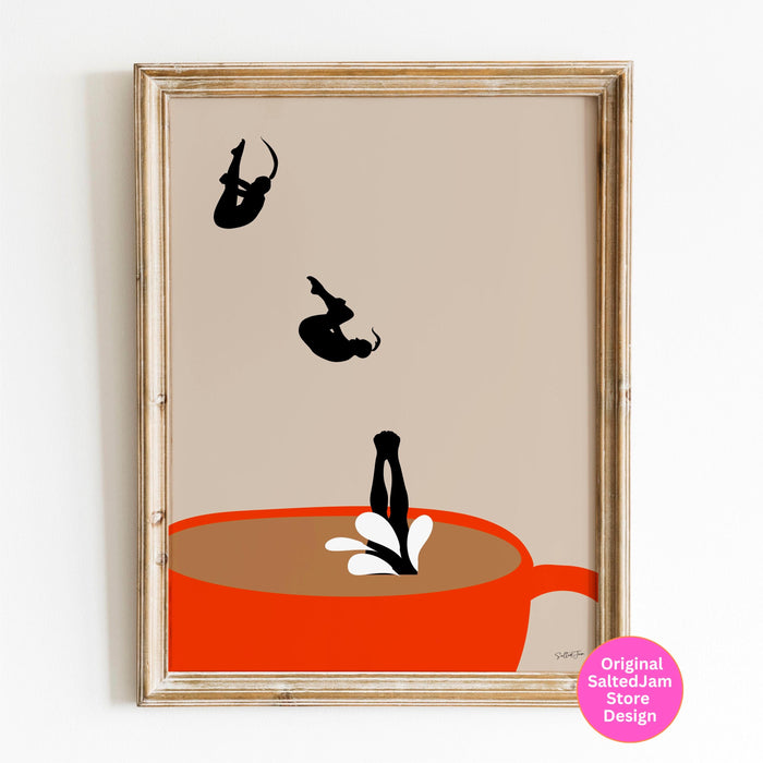 Coffee Print Kitchen Art Drinks Poster Modern Kitchen Decor Retro Prints Pop Art Kitchen Wall Art Trendy Poster Coffee Lover Gift digital