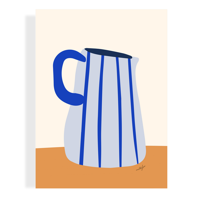 BLUE MILK JUG