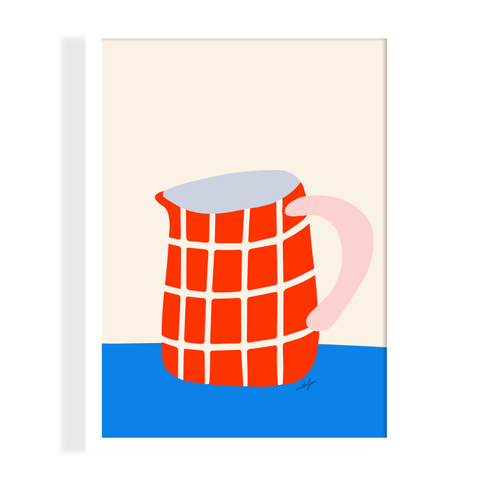 ORANGE MILK JUG