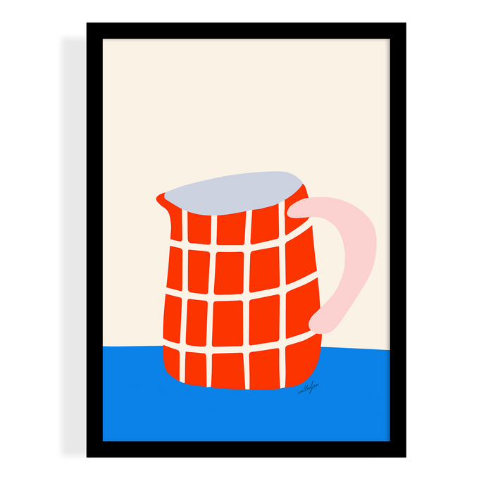 ORANGE MILK JUG