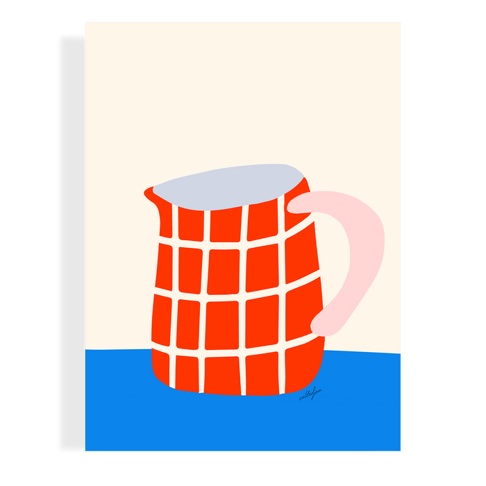 ORANGE MILK JUG
