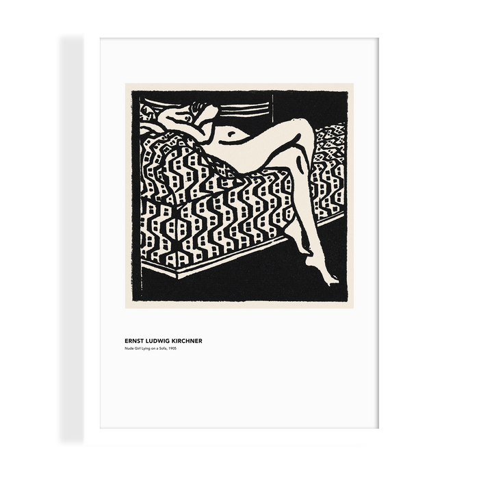 NUDE GIRL LYING ON A SOFA