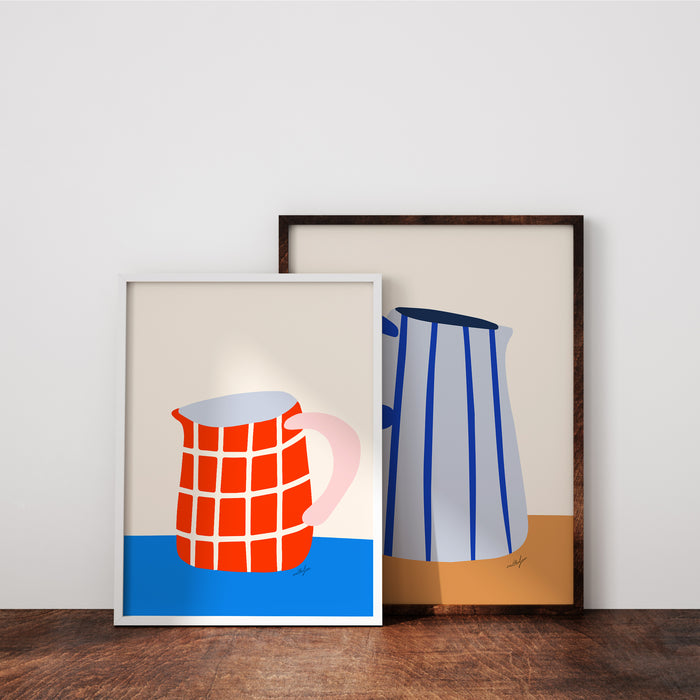 ORANGE MILK JUG