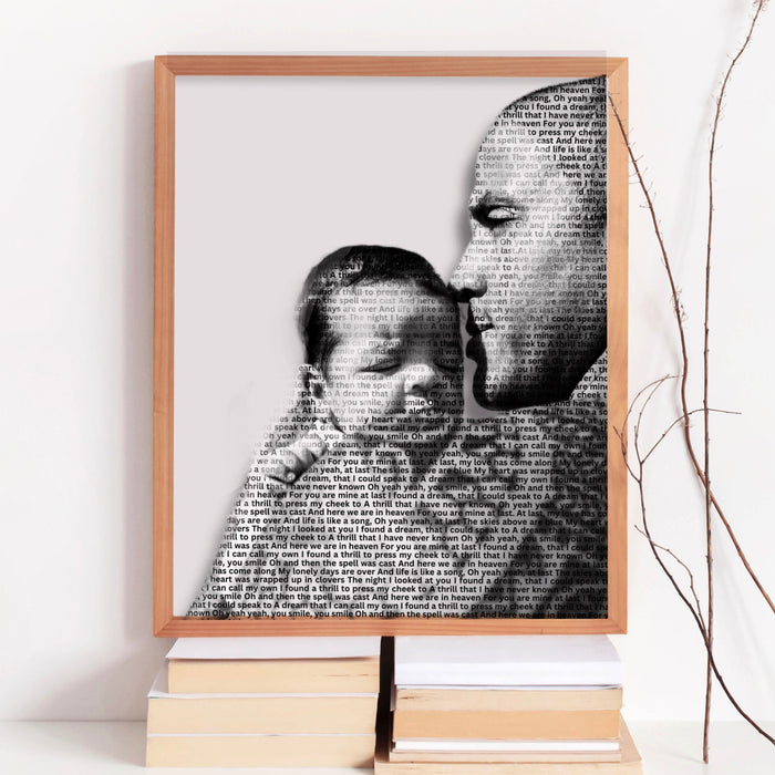 Personalised Father's Day gift, Daddy and me custom photo Dad and Child Portrait Personalised Illustration Gift Digital Art, Christmas gift