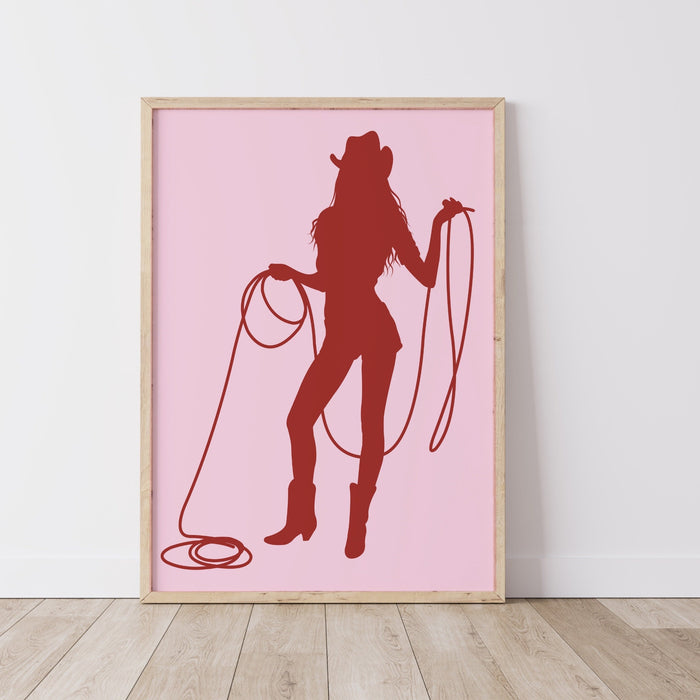 Pink Rodeo Poster Print, Preppy Western Wall Art, Cowgirl Poster, Pink Cowboy Boots, Printable Poster, Preppy Decor, Trendy Wall Art Prints