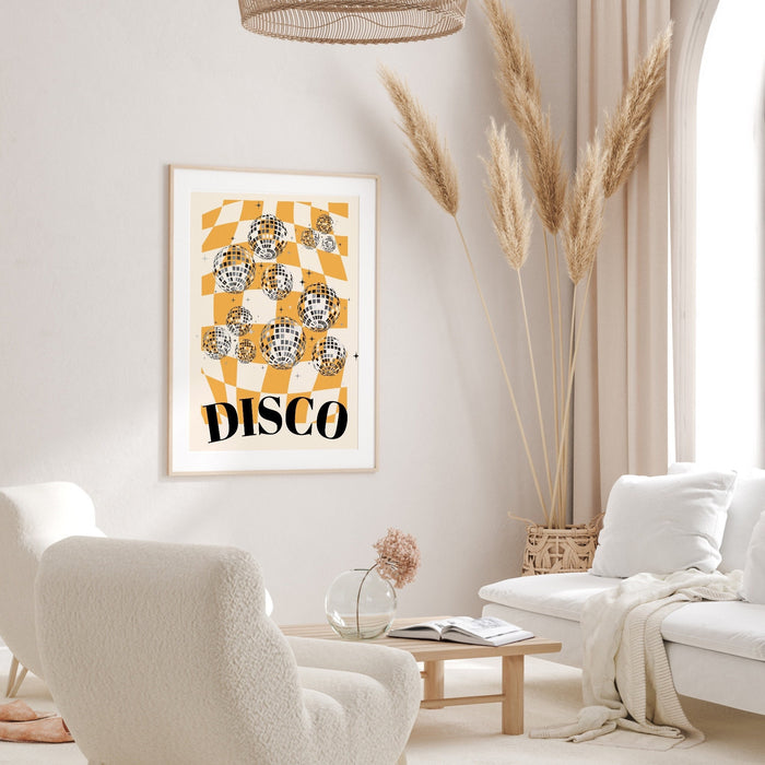 Fashion Girl Print | Disco Print | Girls Drinking Print | Fashion Wall Art | Stylish Wall Art | Black And White Art | Funky Prints