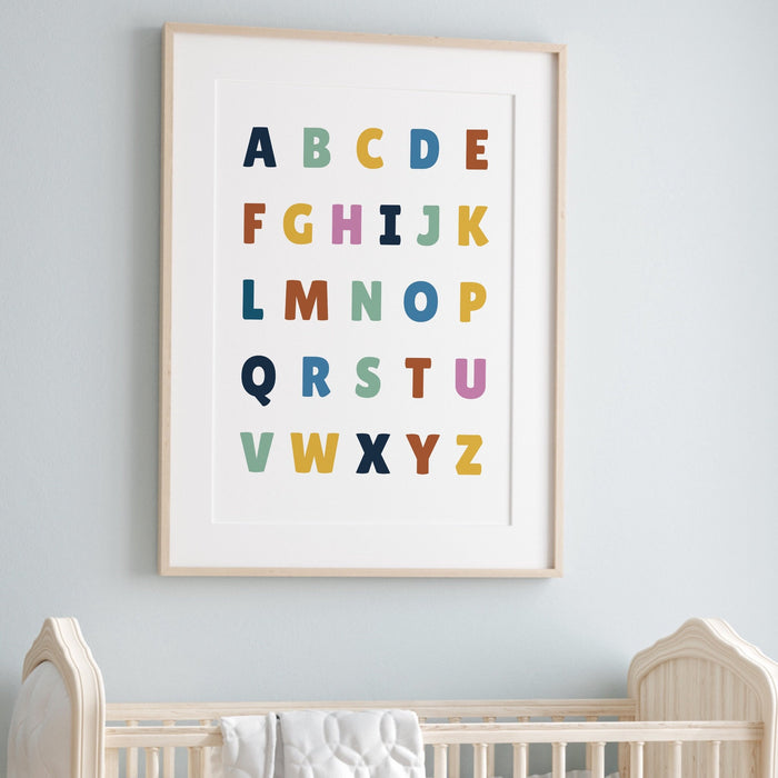 Set Of Educational Posters, 6 Home school Printables,Alphabet Poster,Playroom prints,Montessori Classroom Decor,Education Learning Posters