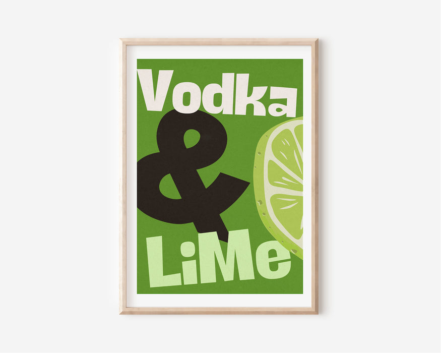 Vodka Poster, Digital Download, Kitchen Digital Poster, Cocktail Print , Bar Accessories, Printable Poster, Retro Art