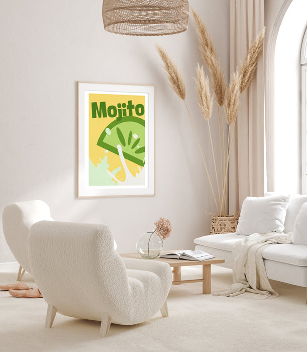 Mojito Cocktail Poster, Martini Mojito Cocktail Art, Martini Cocktail Wall Art Print, Vintage Cocktails, Martini Cocktails, Cocktail Decor