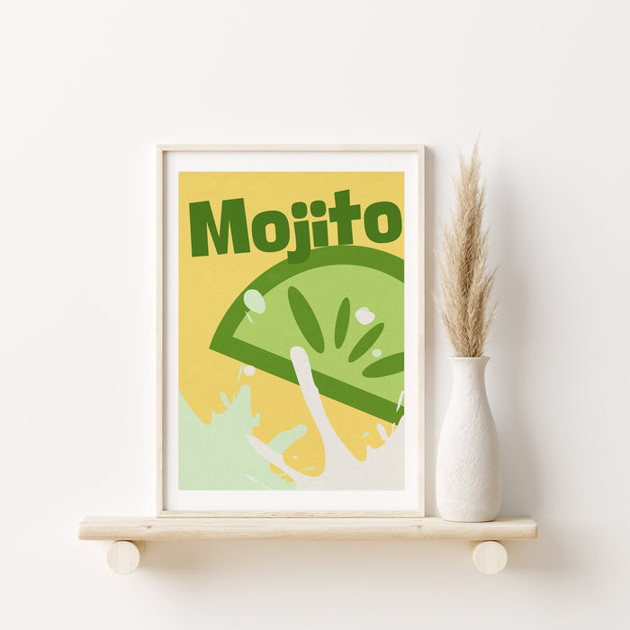 Mojito Cocktail Poster, Martini Mojito Cocktail Art, Martini Cocktail Wall Art Print, Vintage Cocktails, Martini Cocktails, Cocktail Decor