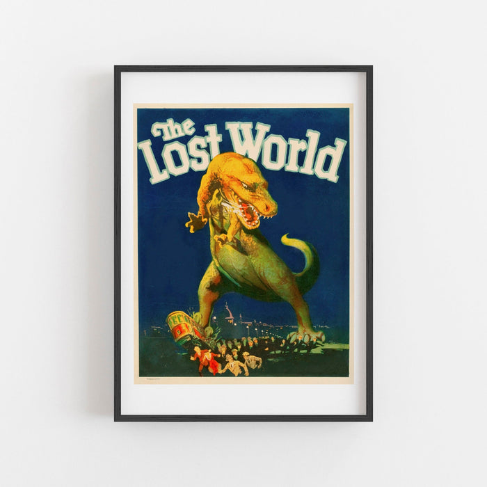 The Lost World Dinosaur Print, Dinosaur lover Christmas Gift , Jurassic Park film poster | trendy wall art | Home Decor | Vintage movie